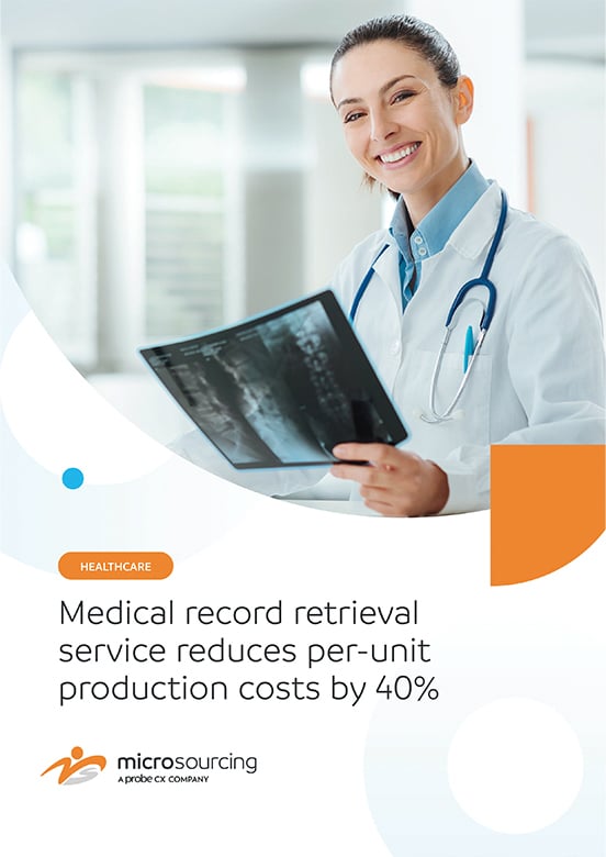 MS_Medical record retrieval service reduces per unit production costs by 40�_cover_MAR2023