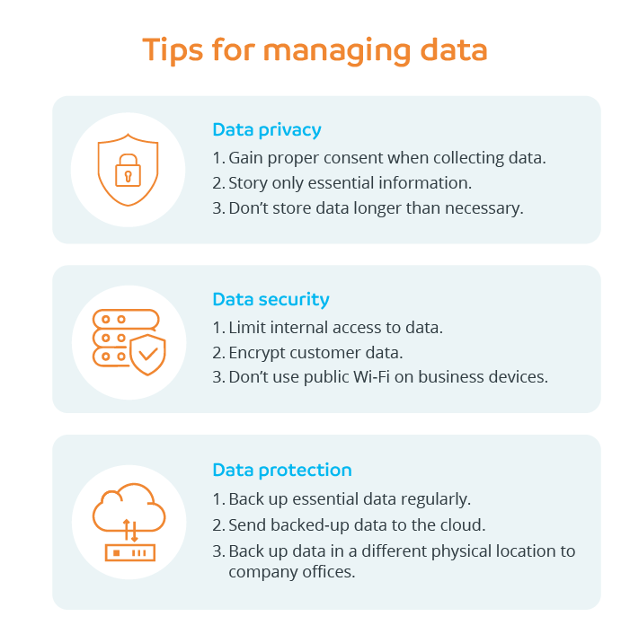 Tips for managing data