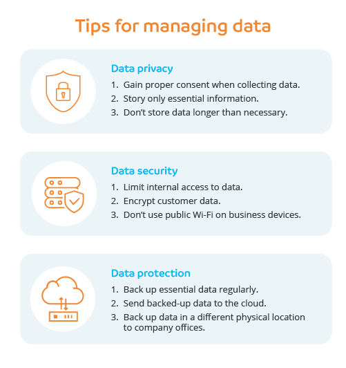 Tips for managing data