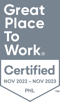 great place to work badge dark