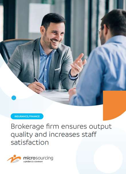 Brokerage firm ensures output quality and increases staff satisfaction