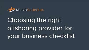 Choosing the right offshoring provider for your business checklist