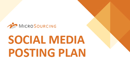Social media posting plan template